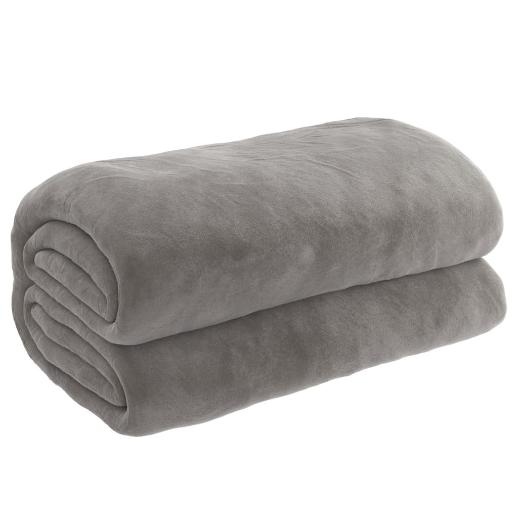 VIDAXL Coperta debole con copertina 120x180 cm 9 kg di tessuto grigio