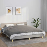 Vidaxx couverture lestée avec housse 155x220 cm 7 kg tissu gris
