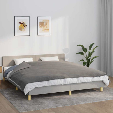 Vidaxx couverture lestée avec housse 155x220 cm 7 kg tissu gris