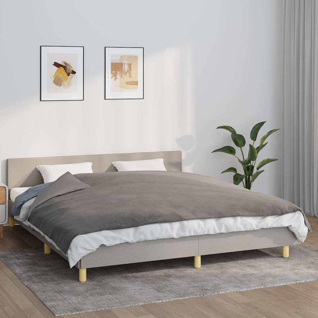 Vidaxx couverture lestée avec housse 155x220 cm 11 kg tissu gris