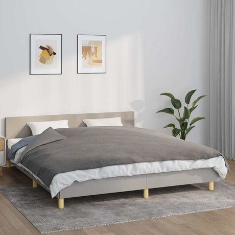Vidaxx couverture lestée avec housse 155x220 cm 11 kg tissu gris