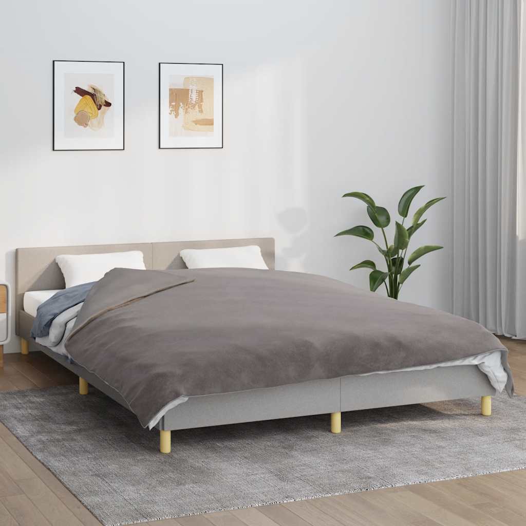 Vidaxx couverture lestée avec housse 200x200 cm 9 kg tissu gris