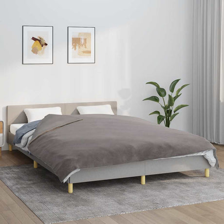 Vidaxx couverture lestée avec housse 200x200 cm 9 kg tissu gris