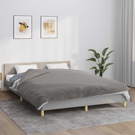 Vidaxx couverture lestée avec housse 200x200 cm 13 kg tissu gris