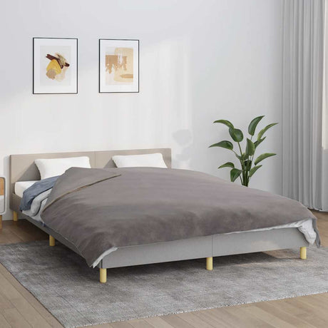 Vidaxx couverture lestée avec housse 200x225 cm 9 kg tissu gris