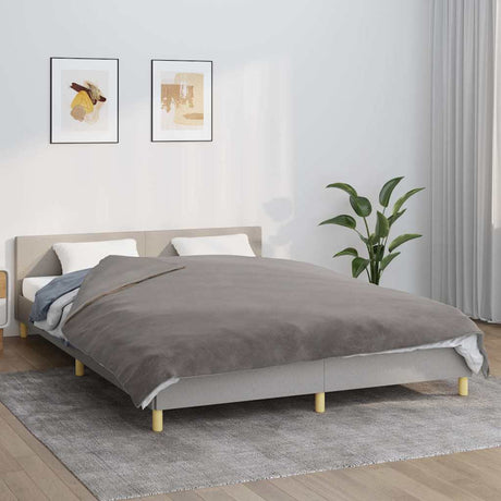 Vidaxx couverture lestée avec housse 200x225 cm 13 kg tissu gris