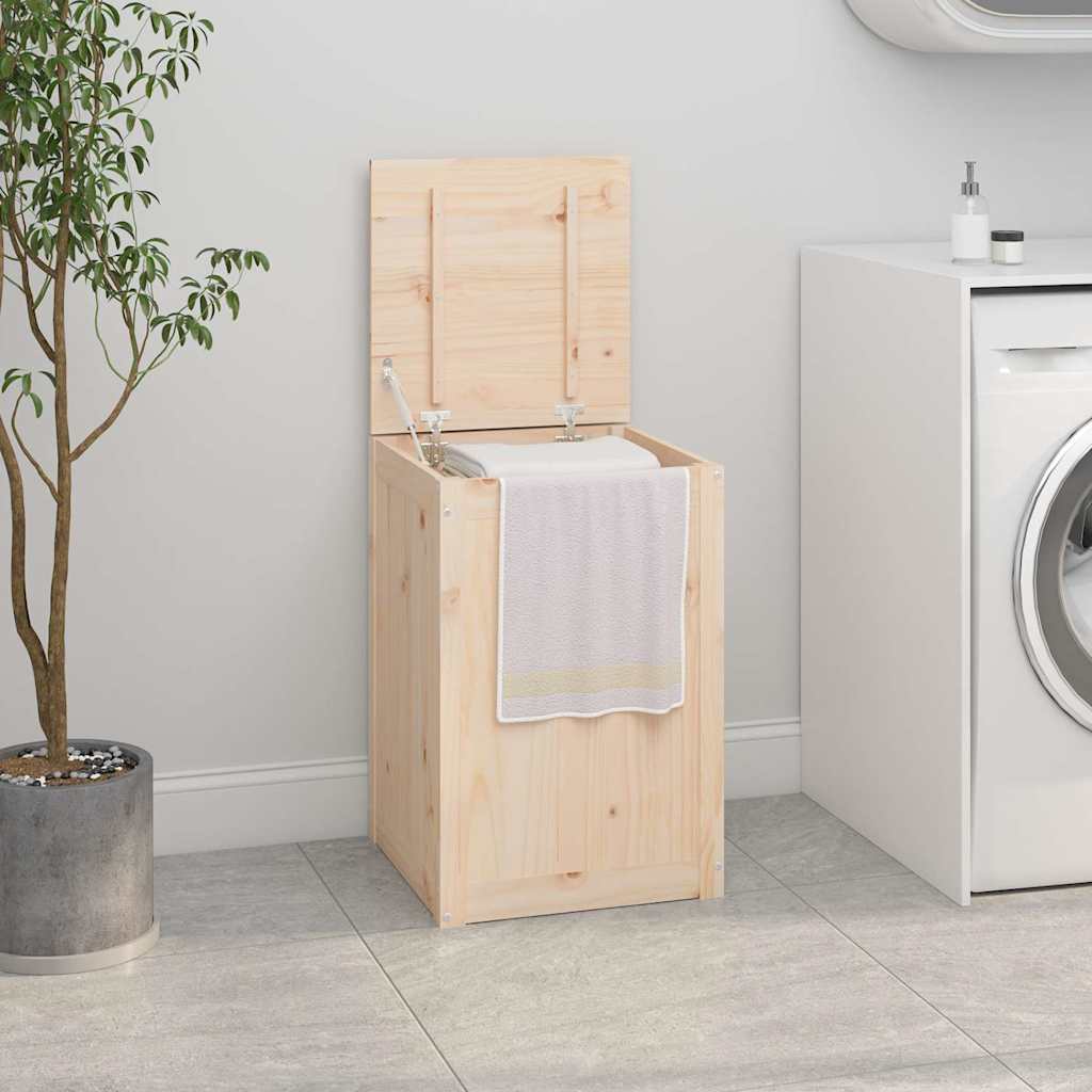 Vidaxx panier à linge 44x44x66 cm bois de pin massif