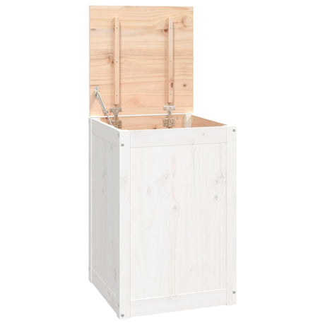 Vidaxx panier à linge 44x44x66 cm bois de pin massif blanc