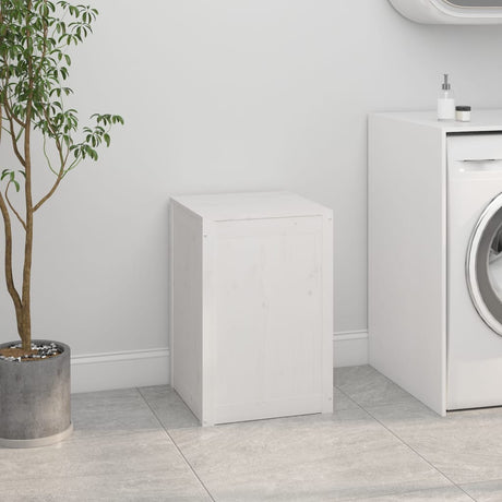 Vidaxx panier à linge 44x44x66 cm bois de pin massif blanc