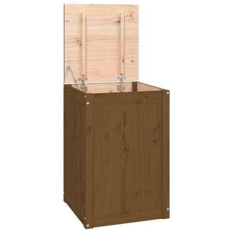 Vidaxx panier à linge 44x44x66 cm bois de pin massif marron miel