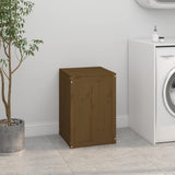 Vidaxl Laundry Basket 44x44x66 cm Miele di pino solido Brown