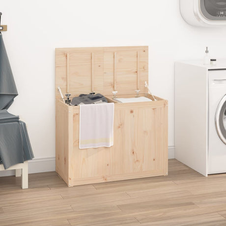 Vidaxx panier à linge 88,5x44x66 cm bois de pin massif