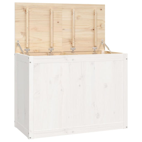 Vidaxx panier à linge 88,5x44x66 cm bois de pin massif blanc