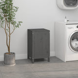 Vidaxx panier à linge 44x44x76 cm bois de pin massif gris