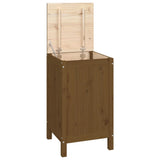 Vidaxx panier à linge 44x44x76 cm bois de pin massif marron miel