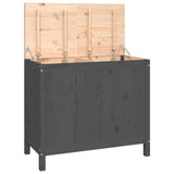 Vidaxx panier à linge 88,5x44x76 cm bois de pin massif gris