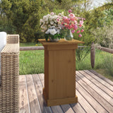 Vidaxx jardinière 40x40x60 cm bois de pin massif marron miel
