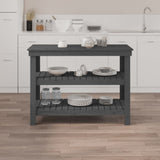 Vidaxx établi 110,5x50x80 cm bois de pin massif gris