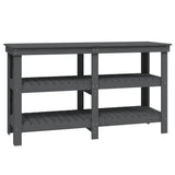 Vidaxx établi 142,5x50x80 cm bois de pin massif gris