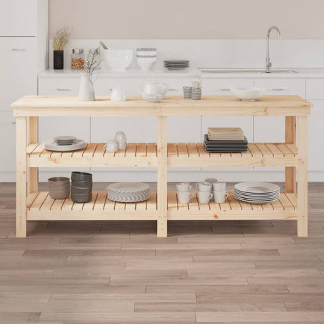 Etabli Vidaxx 181x50x80 cm bois de pin massif