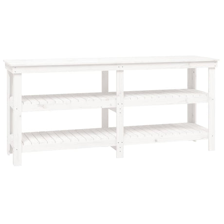 Vidaxx établi 181x50x80 cm bois de pin massif blanc