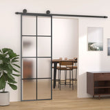 VidaXL sliding door with batter 76x205 cm ESG glass and aluminum