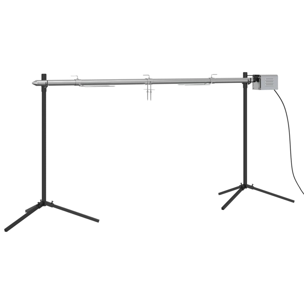 VidaXL Barbecue automatique avec moteur 150x46,5x82,5 cm acier inoxydable