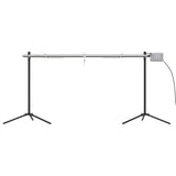 VidaXL Barbecue automatique avec moteur 150x46,5x82,5 cm acier inoxydable