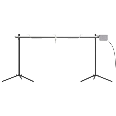 VidaXL Barbecue automatique avec moteur 150x46,5x82,5 cm acier inoxydable