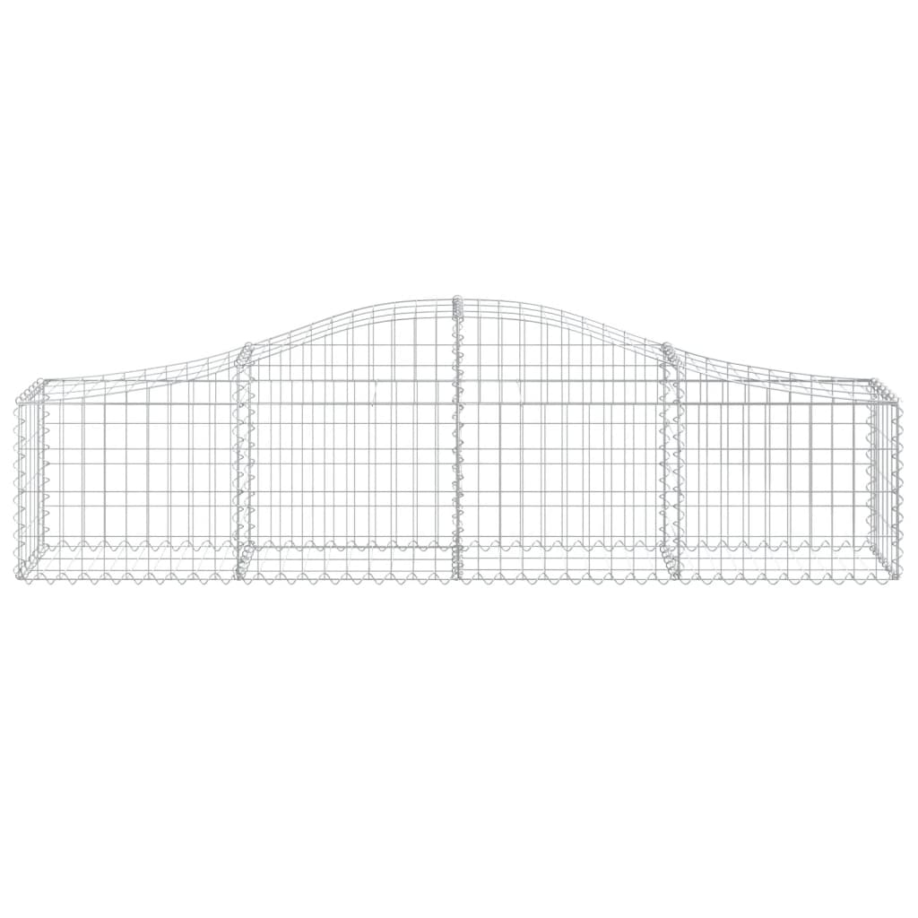 Vidaxx gabion voûté 200x30x40 60 cm en fer galvanisé