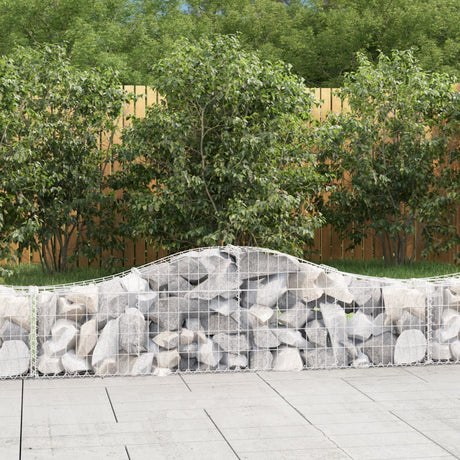 Vidaxx gabion voûté 200x30x40 60 cm en fer galvanisé