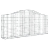 Vidaxx gabion voûté 200x30x80 100 cm en fer galvanisé
