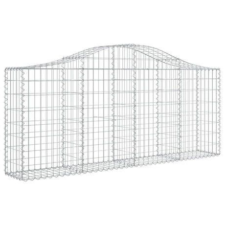 Vidaxx gabion voûté 200x30x80 100 cm en fer galvanisé