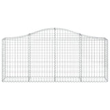 Vidaxx gabion voûté 200x30x80 100 cm en fer galvanisé