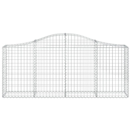 Vidaxx gabion voûté 200x30x80 100 cm en fer galvanisé