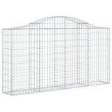 Vidaxx gabion voûté 200x30x100 120 cm en fer galvanisé