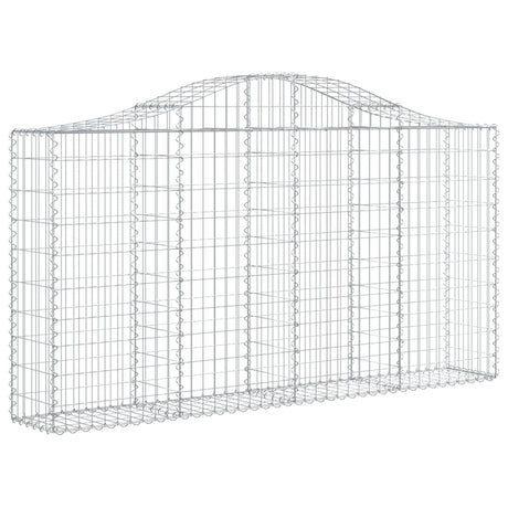 Vidaxx gabion voûté 200x30x100 120 cm en fer galvanisé