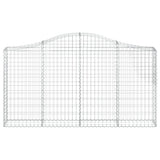 Vidaxx gabion voûté 200x30x100 120 cm en fer galvanisé