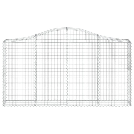 Vidaxx gabion voûté 200x30x100 120 cm en fer galvanisé