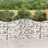 Vidaxx gabion voûté 200x30x100 120 cm en fer galvanisé