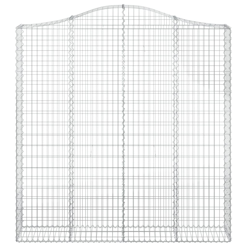 Vidaxl Schanskorf a volta 200x30x200 220 cm galvanizzato