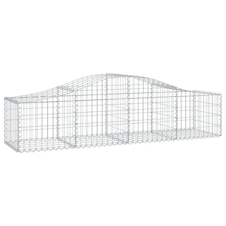 Vidaxx gabion voûté 200x50x40 60 cm en fer galvanisé