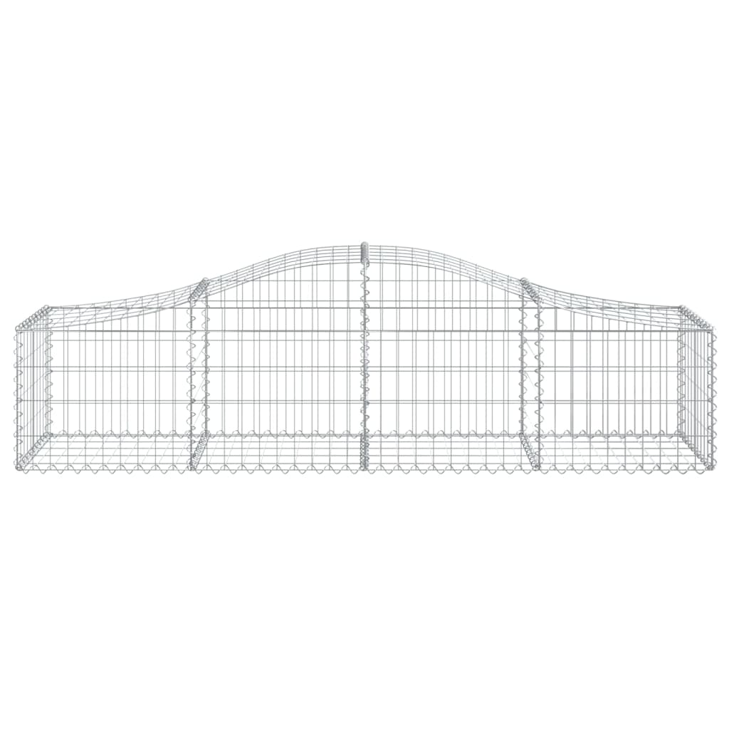 Vidaxx gabion voûté 200x50x40 60 cm en fer galvanisé