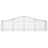 Vidaxx gabion voûté 200x50x40 60 cm en fer galvanisé