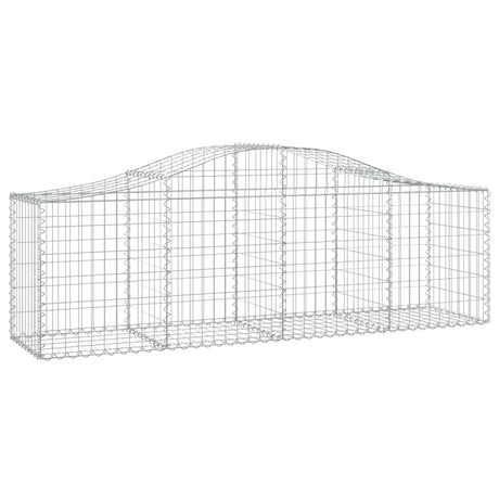 Vidaxx gabion voûté 200x50x60 80 cm en fer galvanisé