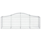 Vidaxx gabion voûté 200x50x60 80 cm en fer galvanisé