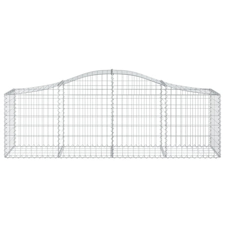 Vidaxx gabion voûté 200x50x60 80 cm en fer galvanisé