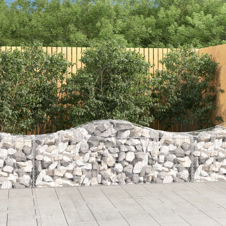 Vidaxx gabion voûté 200x50x60 80 cm en fer galvanisé