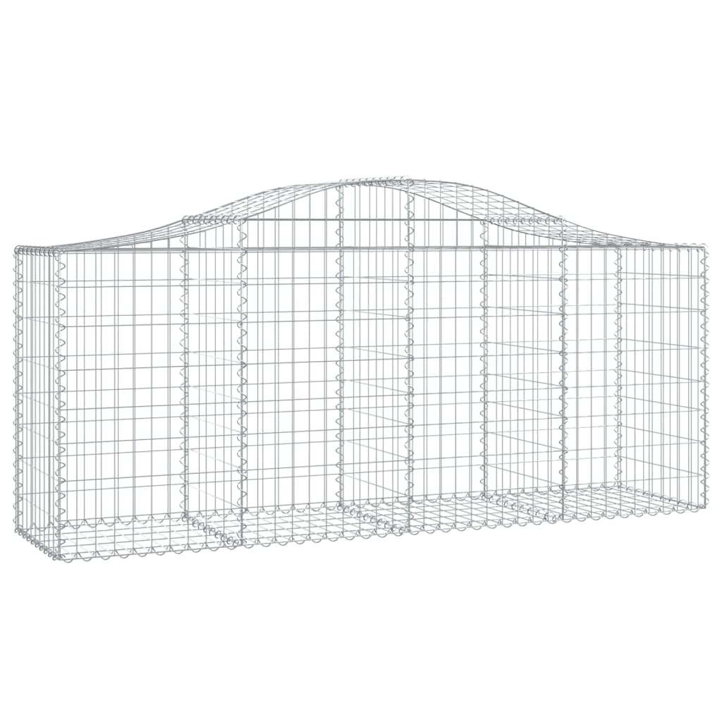 Vidaxx gabion voûté 200x50x80 100 cm en fer galvanisé