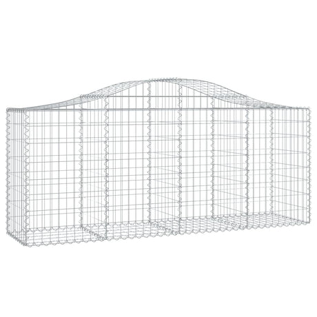 Vidaxx gabion voûté 200x50x80 100 cm en fer galvanisé